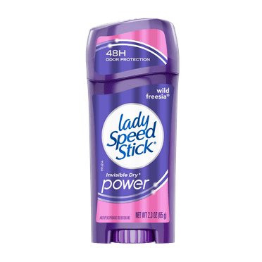 Lady Speed Stick Invisible Dry Power Antiperspirant Deodorant, Wild Freesia, 2.3 oz