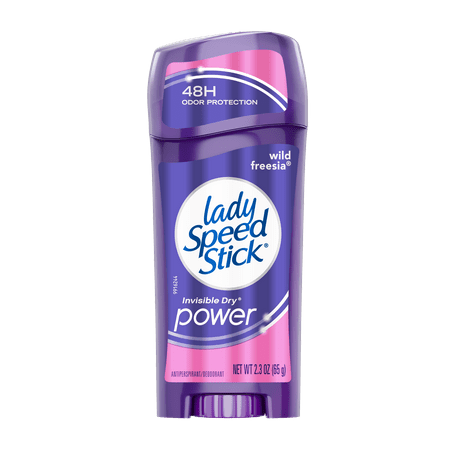 Lady Speed Stick Invisible Dry Power Antiperspirant Deodorant, Wild Freesia, 2.3 oz