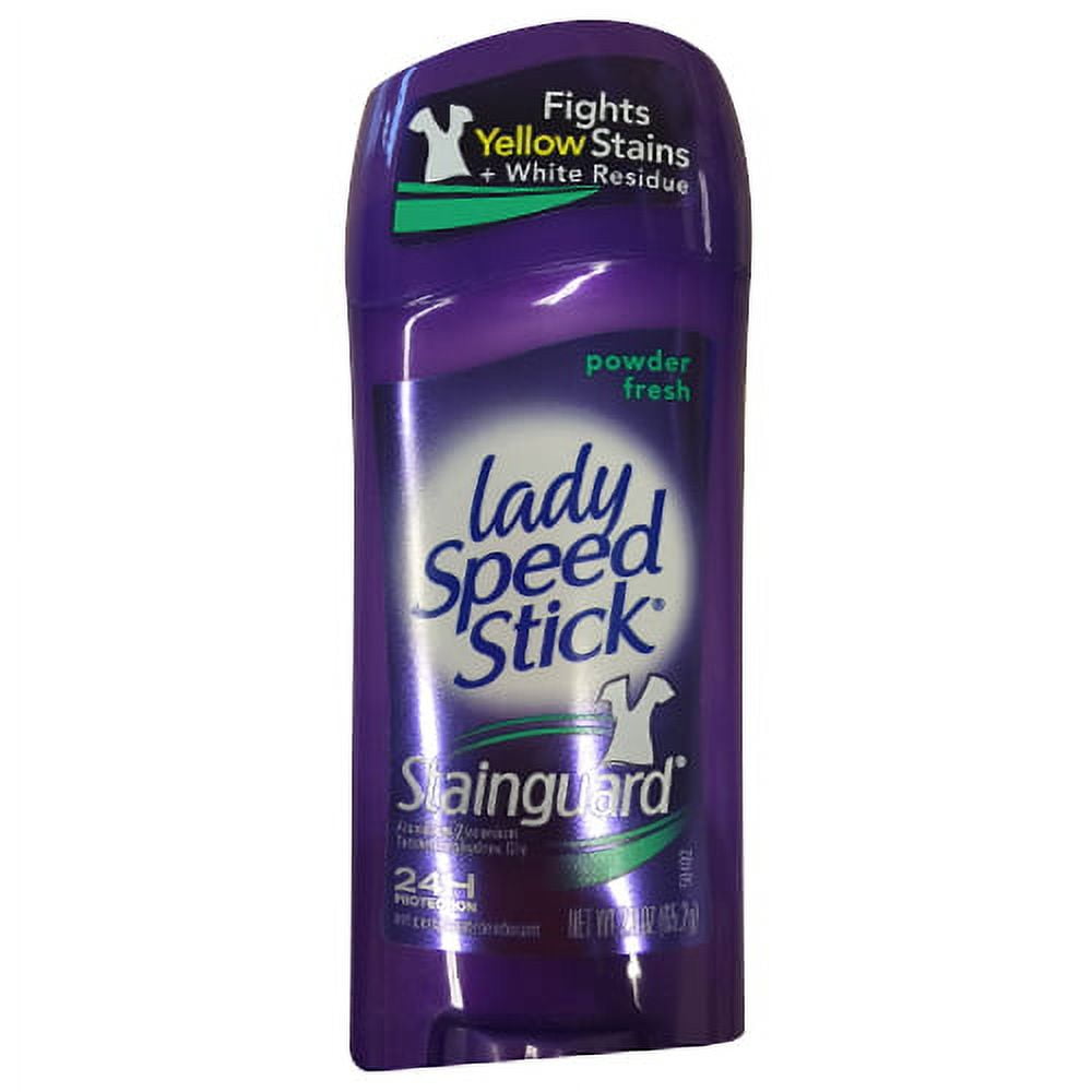 Lady Speed Stick Stainguard Antiperspirant Deodorant, Powder Fresh 2.