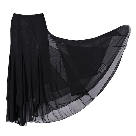 Lady Square Dance Skirts And Ballroom Dancing Ballroom Waistband Skirt , as described