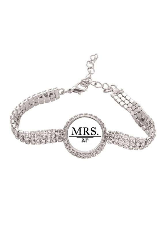 Lady Status Mood Art Deco Fashion Tennis Chain Anklet Bracelet Diamond Jewelry