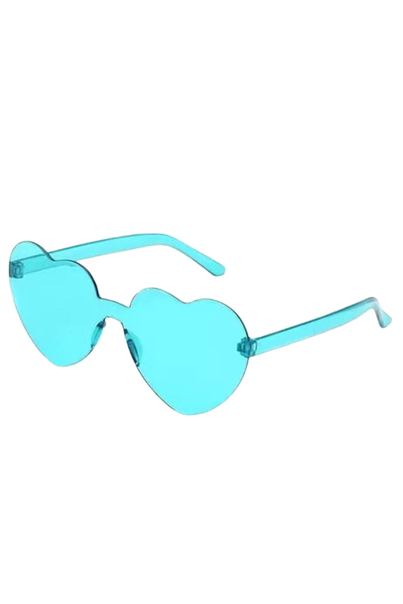 Lady Sunglasses Eye Heart Shape Transparent for Travel