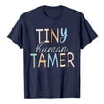 thumbnail image 1 of Lady Teacher Shirt Back to School Kindergarten And Primary School Teaching T Shirt Funny Little Man Pattern T Shirt Top Z06-Adult-Navy, XL, 1 of 4