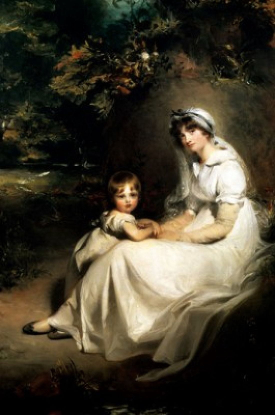 Lady Templetown and Her Son C1801 Thomas Lawrence (1769-1830 British) National Gallery of Art Washington DC USA Canvas Art - Thomas Lawrence (18 x 24)