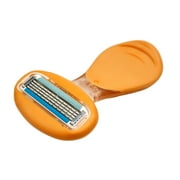 Lady Van Der Hagen Flawless Glide 4 Blade Razor Lubricating Strip & Travel Case