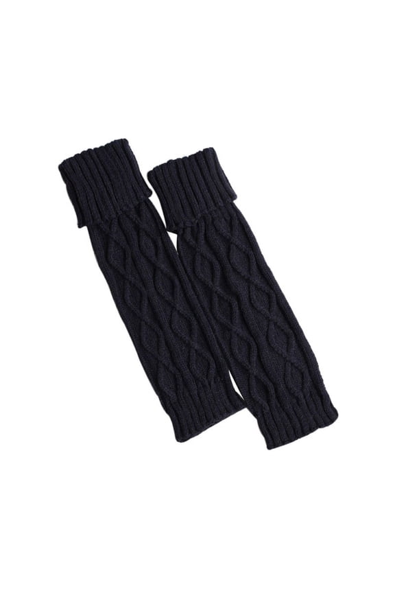 Lady Winter Warm Leg Warmer Cable Knitted Crochet Long Socks Legging