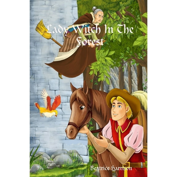 "Lady Witch In The Forest : " Giant Super Jumbo Coloring Book Features 100 Color Calm Coloring Pages of Witches, Demons, Forests, Fairies, and More for Relaxation (Adult Coloring Book) (Paperback)