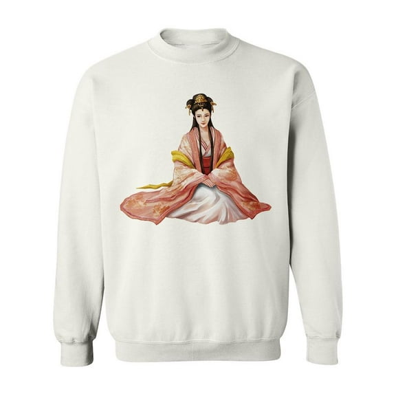 Lady With A Beautiful Kimono Sweatshirt Men -Image by Shutterstock, Male Small