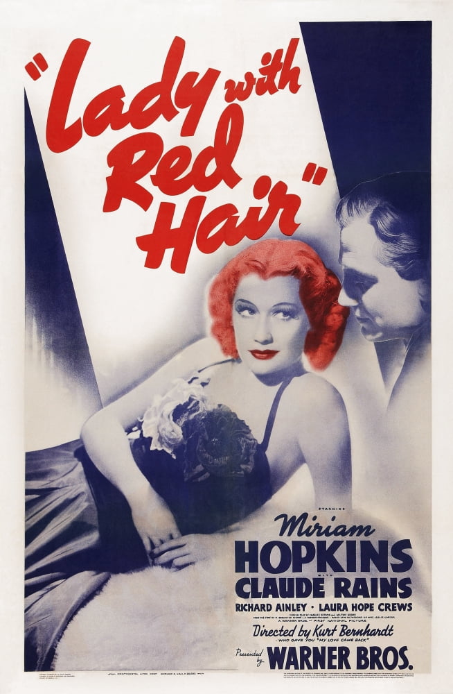Lady With Red Hair Canvas Art - (24 x 36)