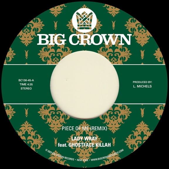 Lady Wray / Pete Rock - Piece Of Me (feat. Ghostface Killah) b/w Joy & Pain (Pete Rock Remix) - Music & Performance - Vinyl [7-Inch]