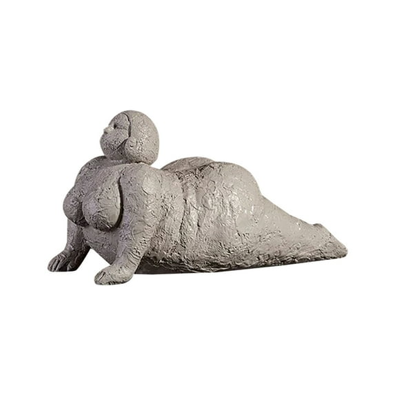 Lady Yoga Sculpture Statue - Meditation Pose Figurine Zen Spiritual Decor, Polyresin Modern Abstract Art Gift for Home Office, Anthropology Home Decor