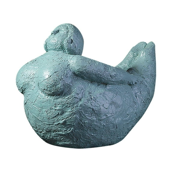 Lady Yoga Sculpture Statue - Meditation Pose Figurine Zen Spiritual Decor, Polyresin Modern Abstract Art Gift for Home Office, Anthropology Home Decor