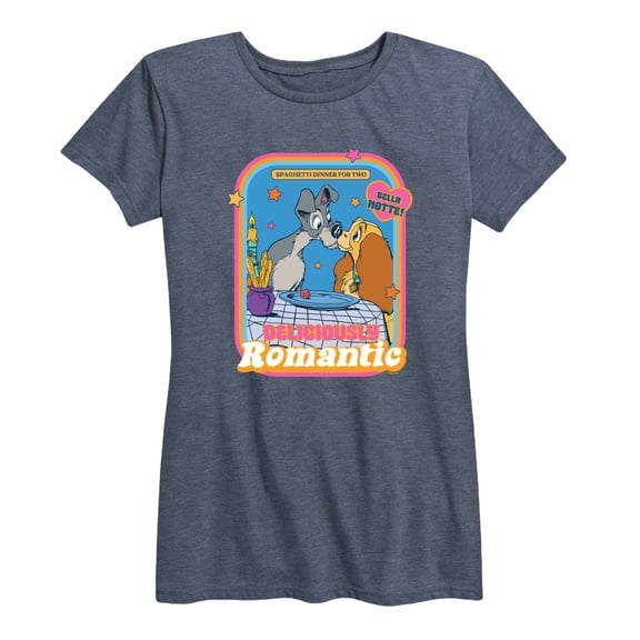 Lady and The Tramp - Delicously Romantic - Women's Short Sleeve Graphic T-Shirt