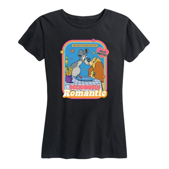 Lady and The Tramp - Delicously Romantic - Women's Short Sleeve Graphic T-Shirt