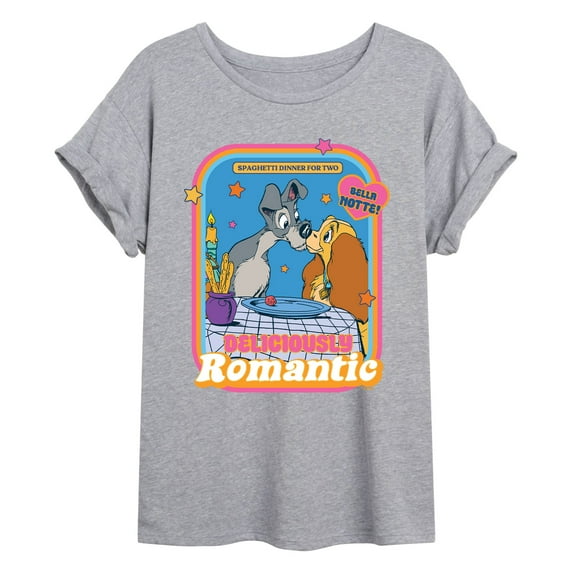 Lady and the Tramp - Delicously Romantic -Women's Oversized T-Shirt