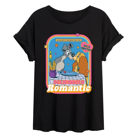 Lady and the Tramp - Delicously Romantic -Women's Oversized T-Shirt