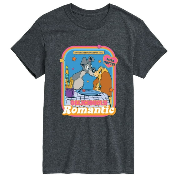 Lady and the Tramp - Delicously Romantic - Men's Short Sleeve Graphic T-Shirt