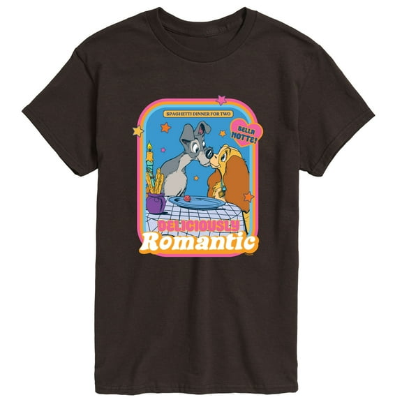 Lady and the Tramp - Delicously Romantic - Men's Short Sleeve Graphic T-Shirt