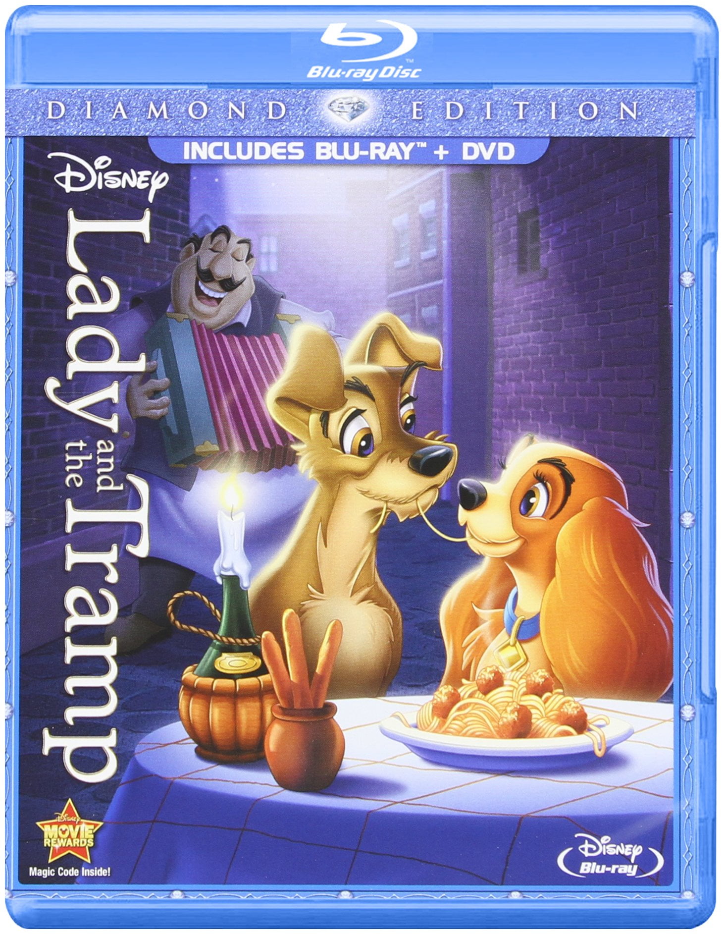 Lady and the Tramp (Diamond Edition Blu-Ray + DVD - Walmart.com
