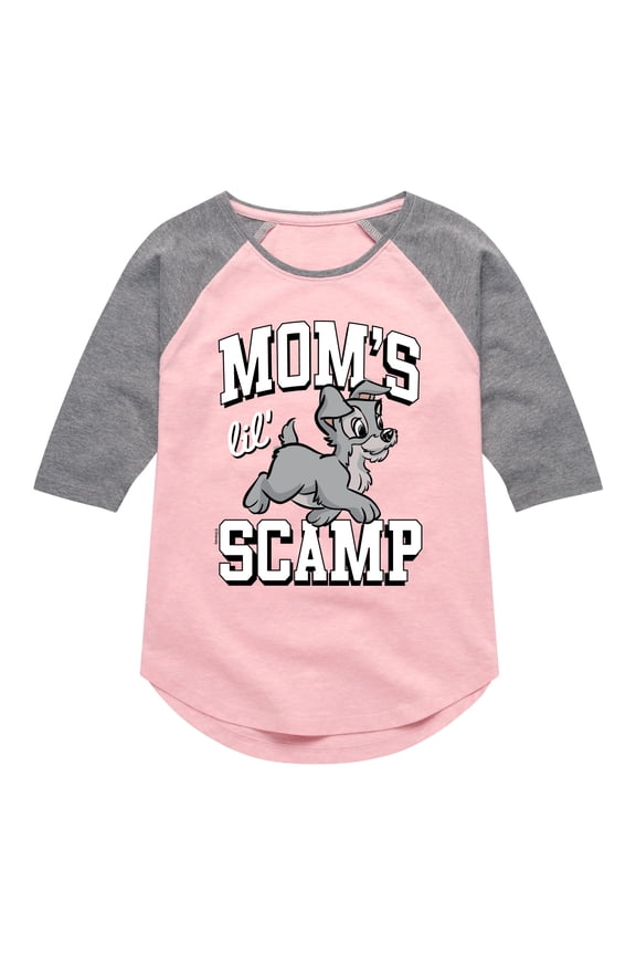 - Moms Lil Scamp - Toddler And Youth Girls Raglan Graphic T-Shirt