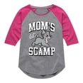 thumbnail image 1 of Lady and the Tramp - Moms Lil Scamp - Toddler And Youth Girls Raglan Graphic T-Shirt, 1 of 4