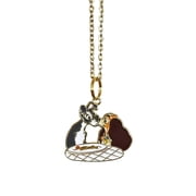 Lady and the Tramp Necklace Cartoon Pendant