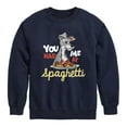 thumbnail image 1 of Lady and the Tramp - You Had Me At Spaghetti - Toddler And Youth Crewneck Fleece Sweatshirt, 1 of 5