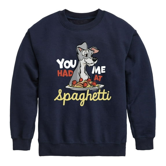 Lady and the Tramp - You Had Me At Spaghetti - Toddler And Youth Crewneck Fleece Sweatshirt