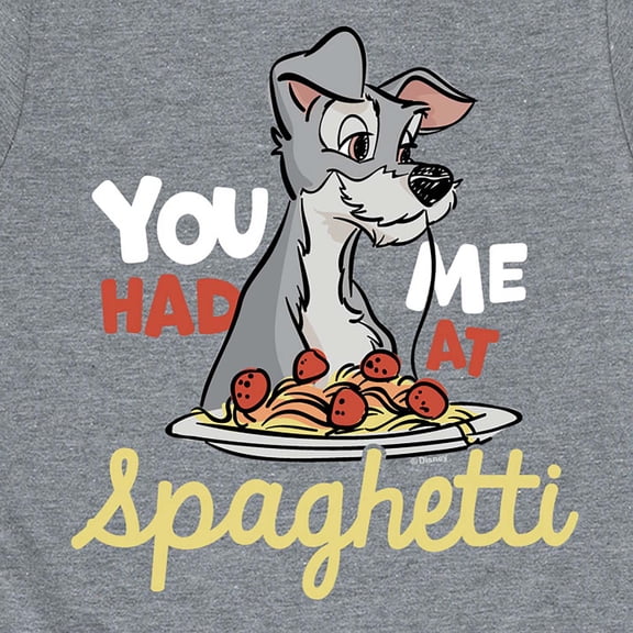 Lady and the Tramp - You Had Me At Spaghetti - Toddler And Youth Short Sleeve Graphic T-Shirt