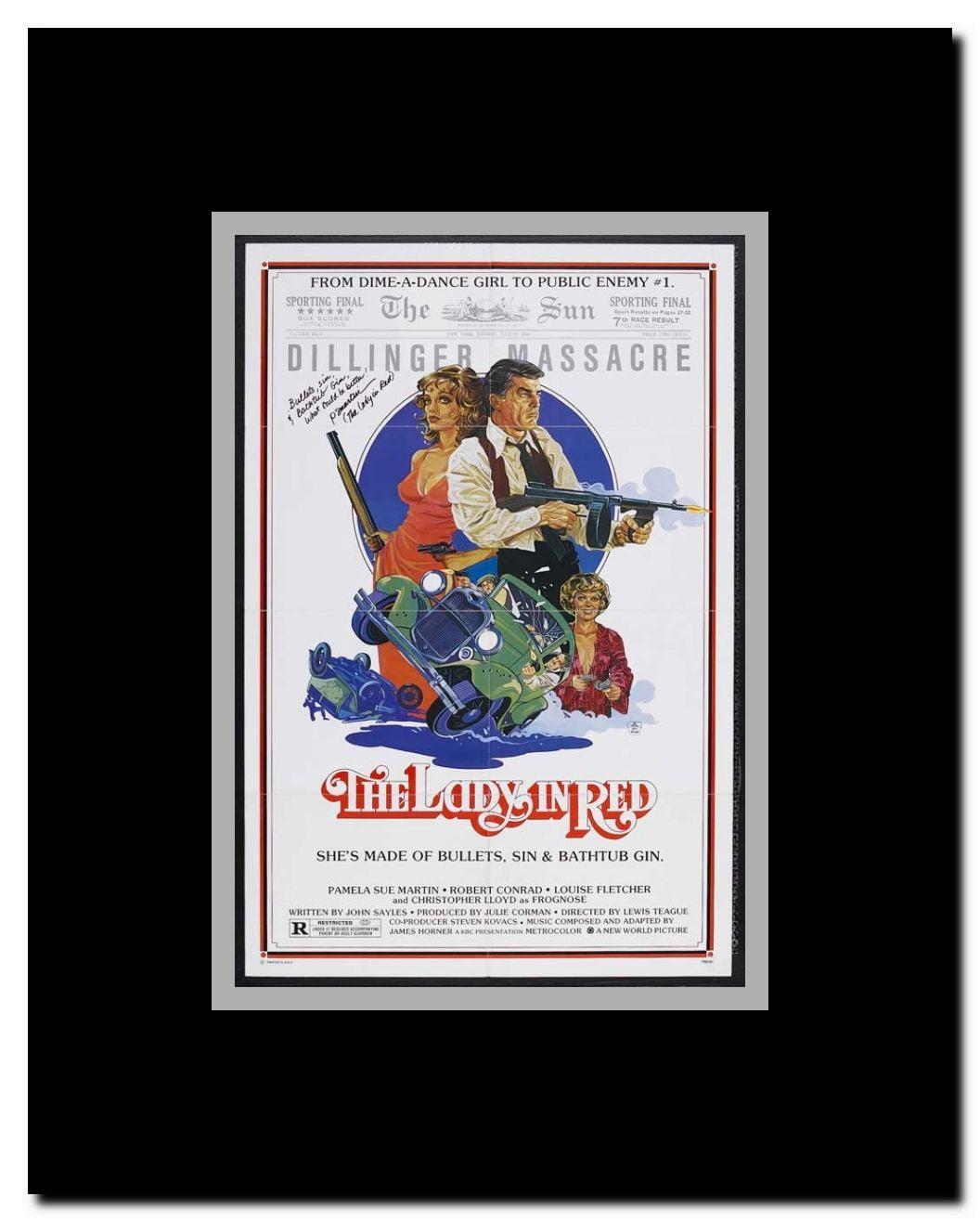 Lady in Red Framed Movie Poster