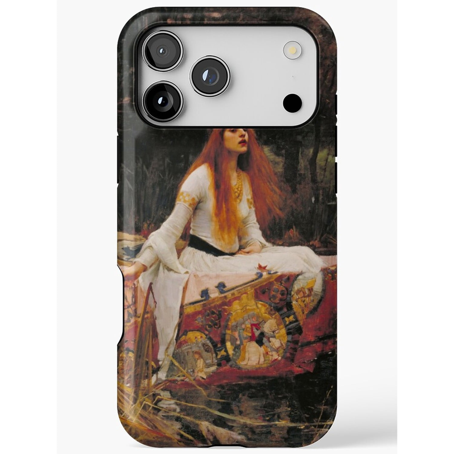 Lady in White with Red and Gold Tapestry Tough Case for Apple iPhone ...