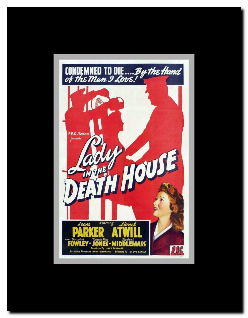 Lady in the Death House Framed Movie Poster
