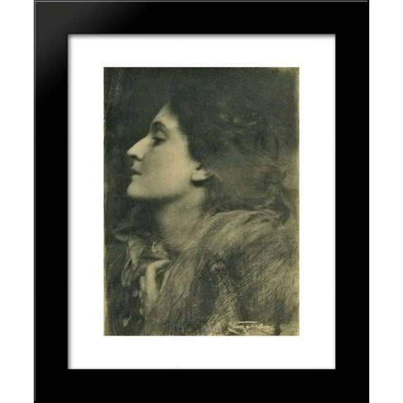 Lady of Charlotte 20x24 Framed Art Print by Frank Eugene