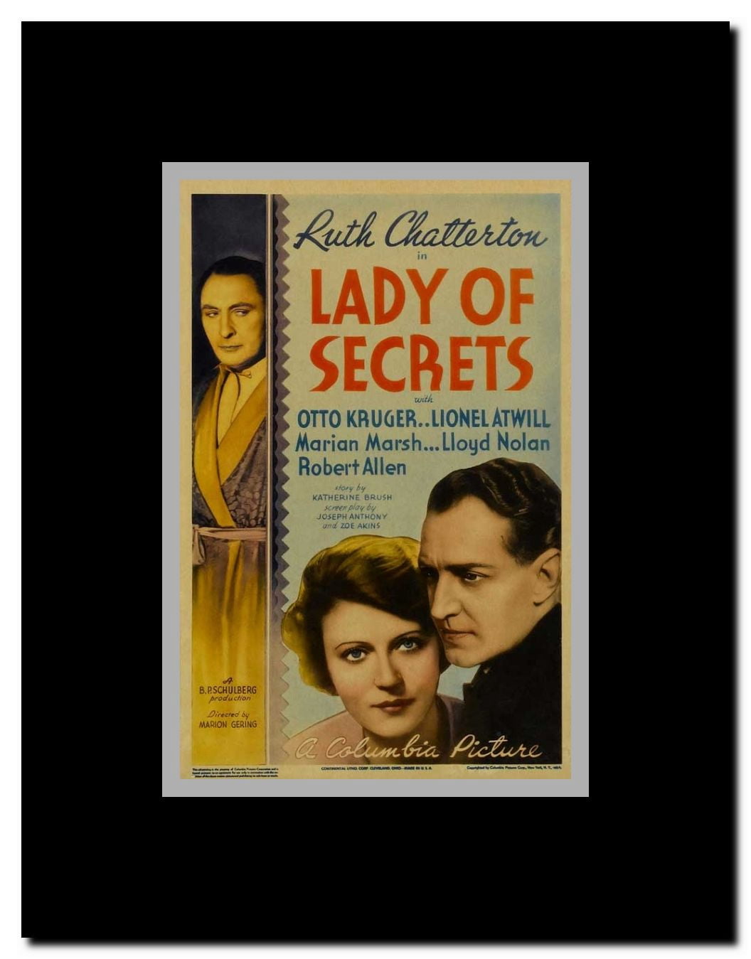Lady of Secrets Framed Movie Poster