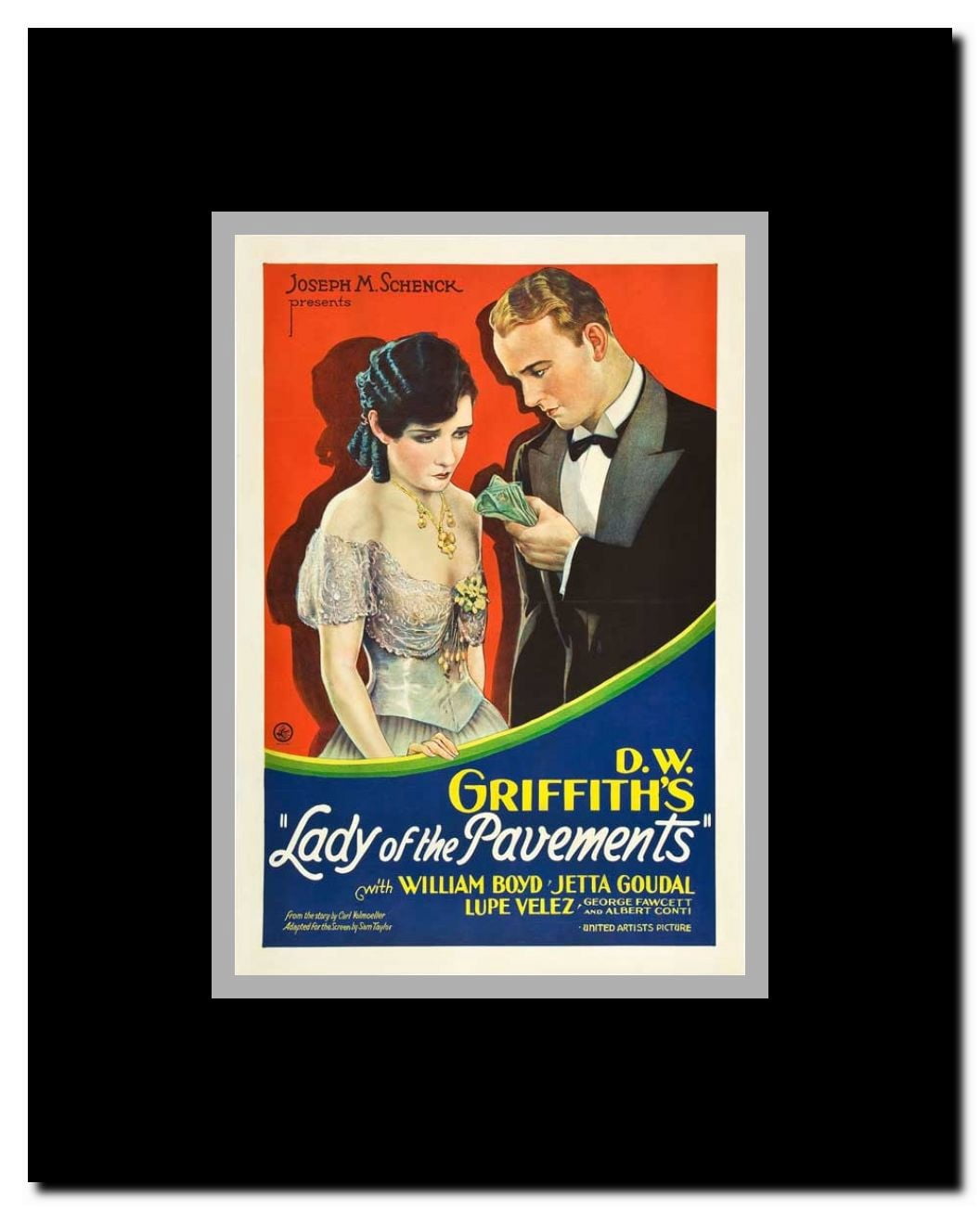 Lady of the Pavements Framed Movie Poster