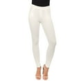 thumbnail image 1 of Lady's 4 Pocket Ponte Pants, Ivory, M, 1 of 5