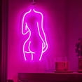 thumbnail image 1 of Lady's Back Handmade Wall Light Artwork Decor Display Pink Bar LED Neon Sign, 1 of 11