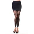 thumbnail image 1 of Lady's Fashion Designed Fishnet Footless Tights, Black-809, 1 of 3