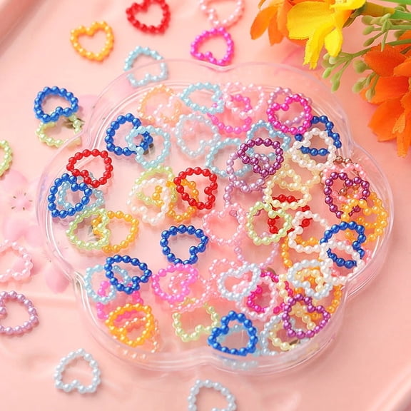 Lady's Plastic Nail Art Beads