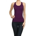 thumbnail image 1 of Lady's Slim Fit Racer Back Tank - Purple, 1 of 4