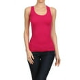 thumbnail image 1 of Lady's Slim Fit Racer Back Tank - Raspberry, 1 of 4