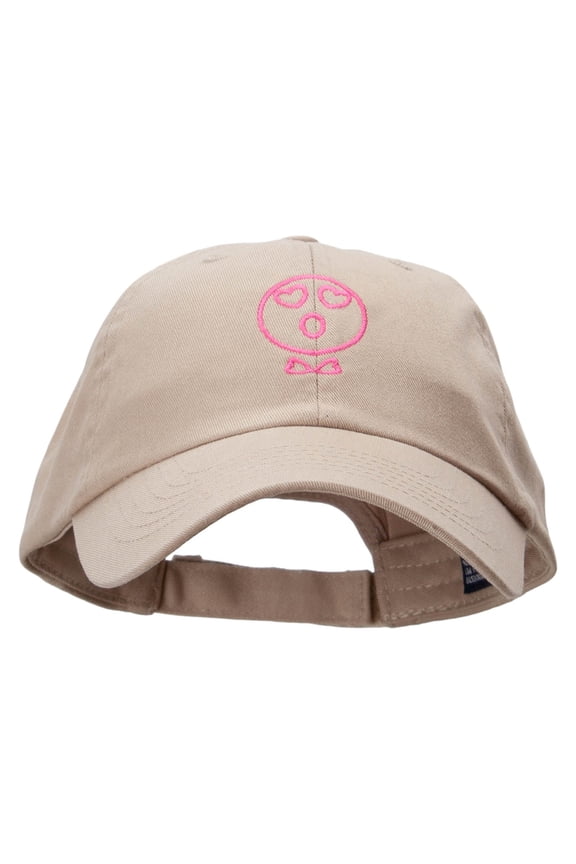 Lady's Smile Low Profile Pet Spun Washed Cap - Khaki OSFM