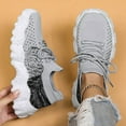 thumbnail image 1 of Lady's spotted-bottom sneakers - gray, 1 of 2