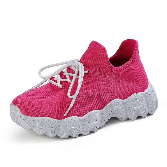 Lady's two-tone spotted bottom sports shoes