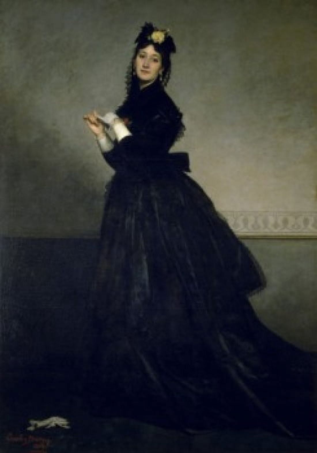 Lady with a Glove 1869 Emile Auguste Carolus-Duran (ca1837-1917 French) Musee d Orsay Paris France Canvas Art - Emile Auguste Carolus-Duran (18 x 24)