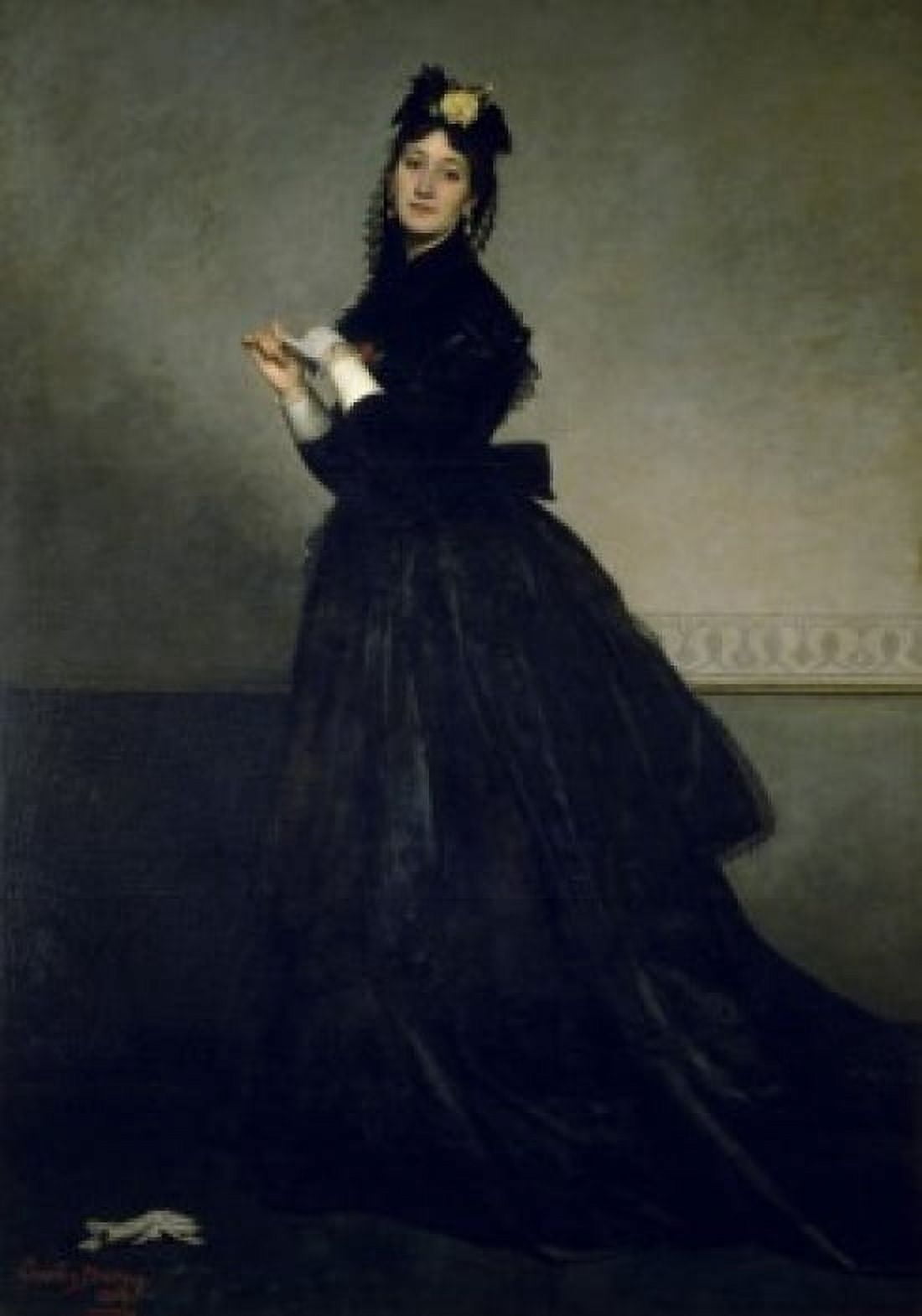 Lady with a Glove 1869 Emile Auguste Carolus-Duran (ca1837-1917 French) Musee d Orsay Paris France Canvas Art - Emile Auguste Carolus-Duran (24 x 36)