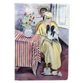 thumbnail image 1 of Lady with her Papillon Garden Flag, 1 of 1