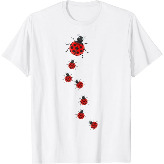 Ladybeetles Ladybugs Nature Lover Insect Fans Entomophiles T-Shirt100% pure cotton white short-sleeved T-shirts for men and women