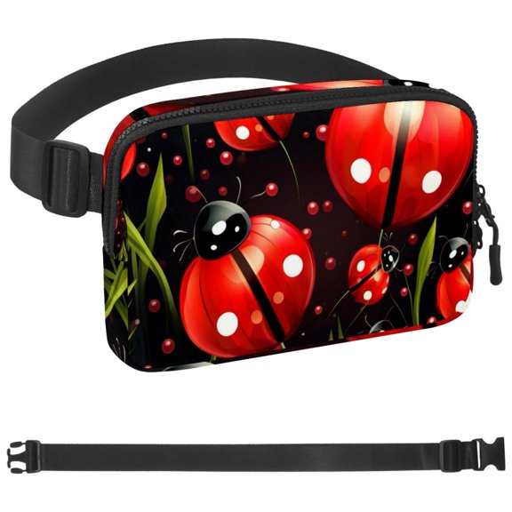 Ladybird Crossbody Fanny Pack for Men&Women, Large Waist Bag & Hip Bum Bag with Adjustable Strap for Outdoors Workout Traveling Casual Running Hiking Cycling