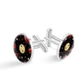 thumbnail image 1 of Ladybird Elegant Men's Stainless Steel Cufflinks for Business Attire and Formal Events, 1 of 6